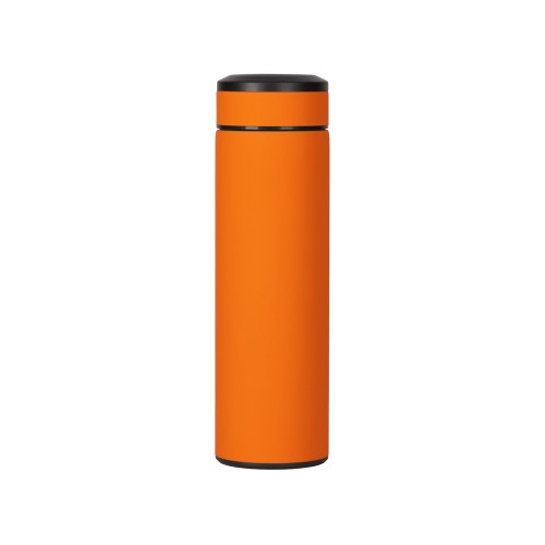 Вакуумный термос "Vacuum Flask C1", soft touch, 420мл, оранжевый