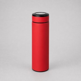 Вакуумный термос "Vacuum Flask C1", soft touch, 420мл, красный