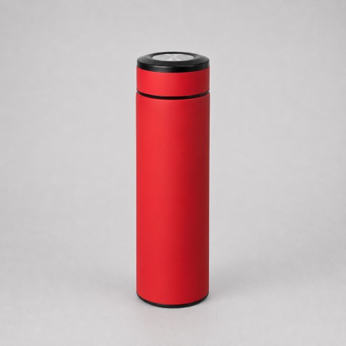 Вакуумный термос "Vacuum Flask C1", soft touch, 420мл, красный