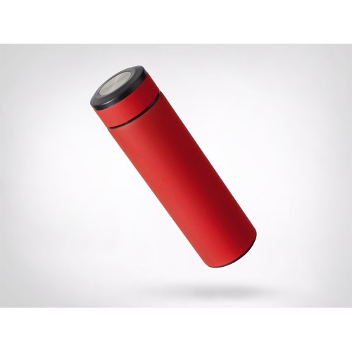 Вакуумный термос "Vacuum Flask C1", soft touch, 420мл, красный
