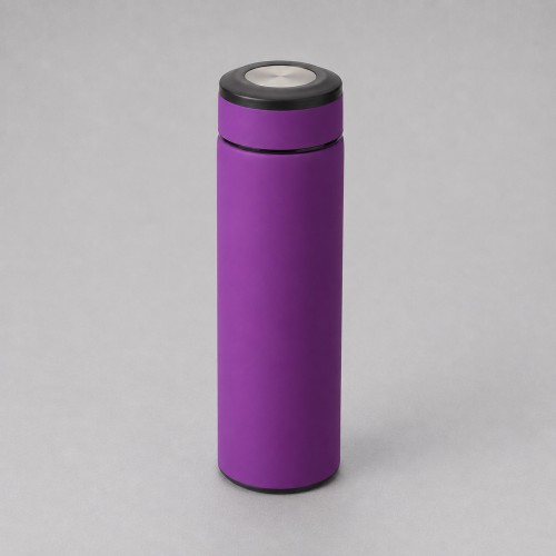 Вакуумный термос "Vacuum Flask C1", soft touch, 420мл, фиолетовый