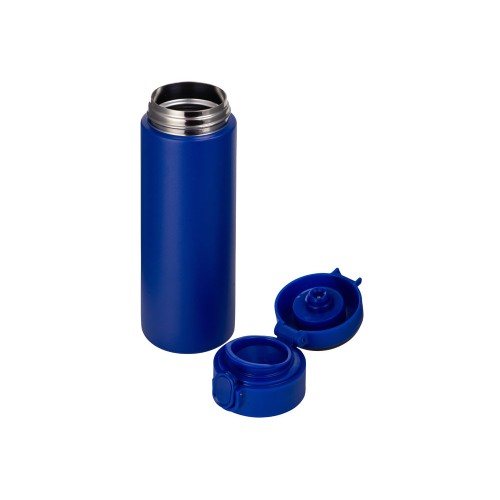 Вакуумная термокружка Waterline с медной изоляцией «Bravo», 400 мл, тубус, синий