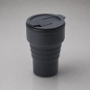 Силиконовый складной стакан "GoCup", темно-серый