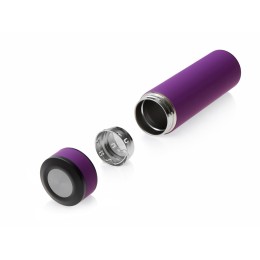 Вакуумный термос "Vacuum Flask C1", soft touch, 420мл, фиолетовый