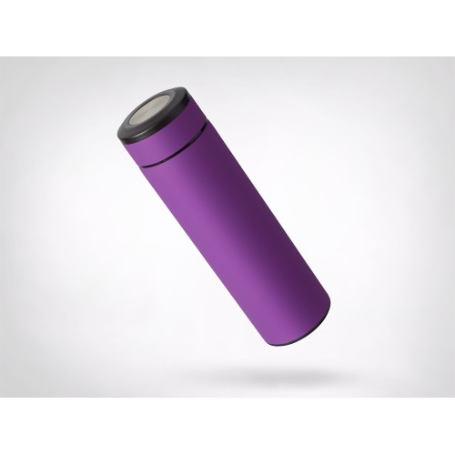 Вакуумный термос "Vacuum Flask C1", soft touch, 420мл, фиолетовый