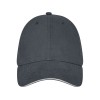 Бейсболка Darton, 6 панелей, storm grey